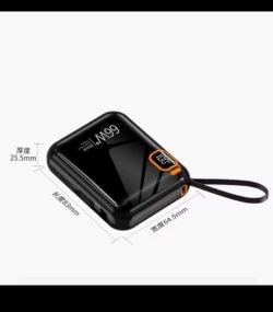 Mini Batterie Externe 10000mAh PD20W/66W Charge Super Rapide avec Câble Intégré – Image 3