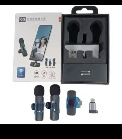 Kit de microphone sans fil double pour enregistrements et diffusions en direct à deux