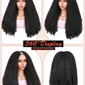 Perruque Demi Afro Bouclée V Part – Look Naturel et Rebondissant
